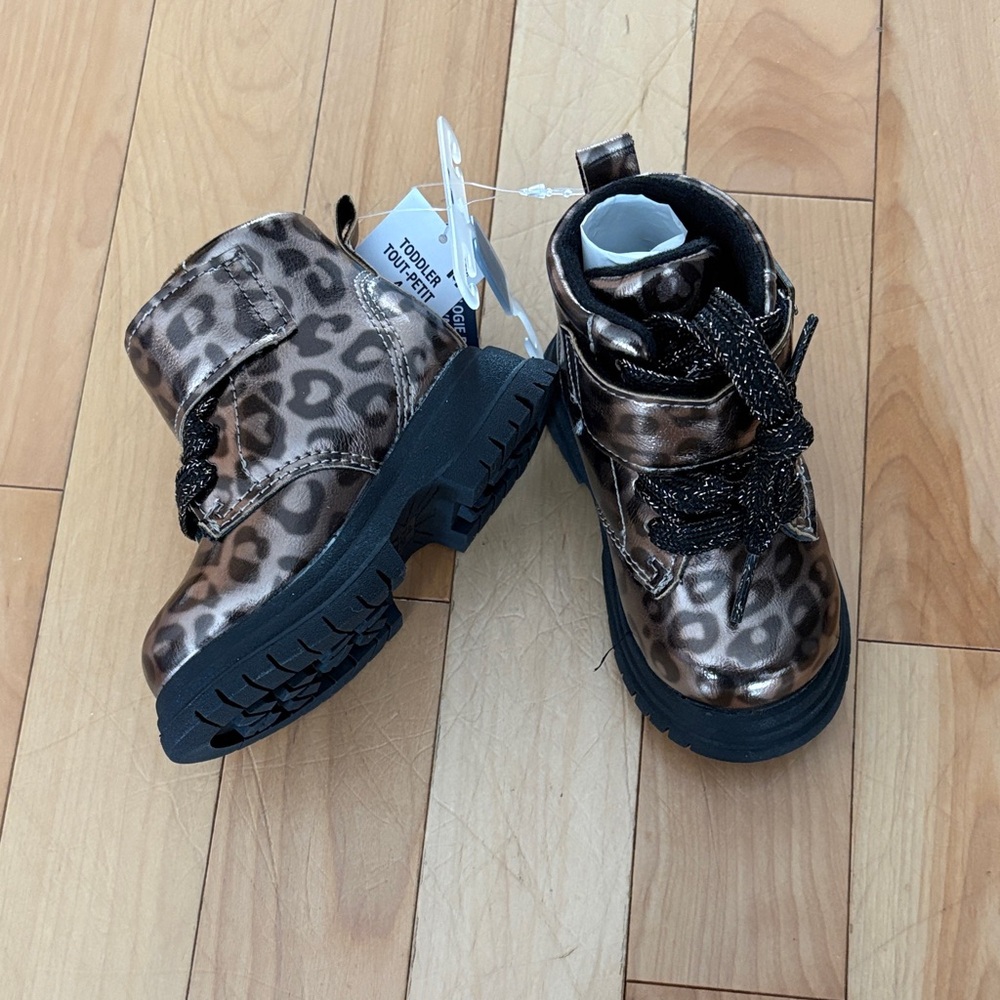Carter's Brown Leopard Kids Boots